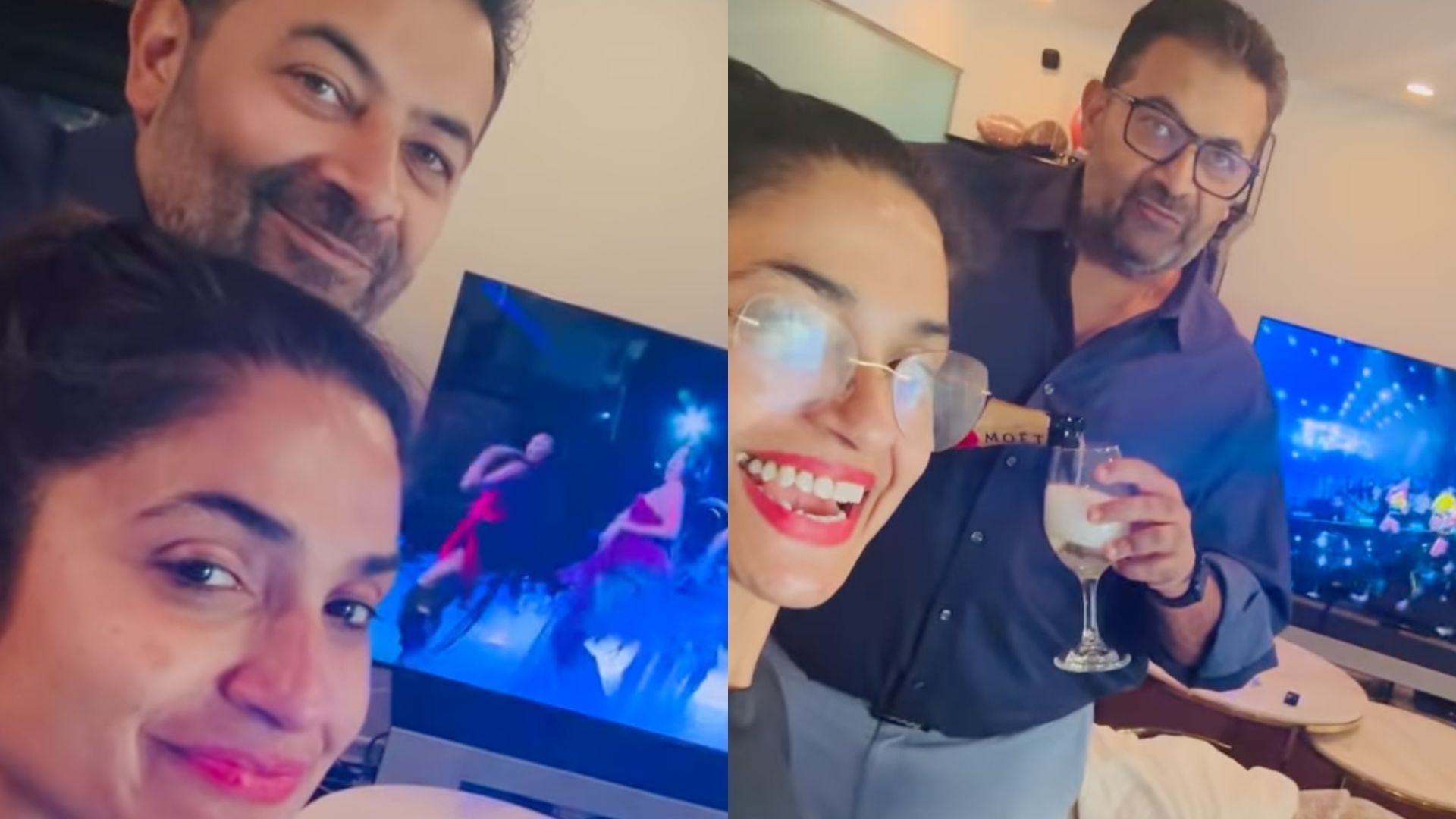 Lara Raj&#039;s parents (Image via Instagram/@kavitharajmahal)
