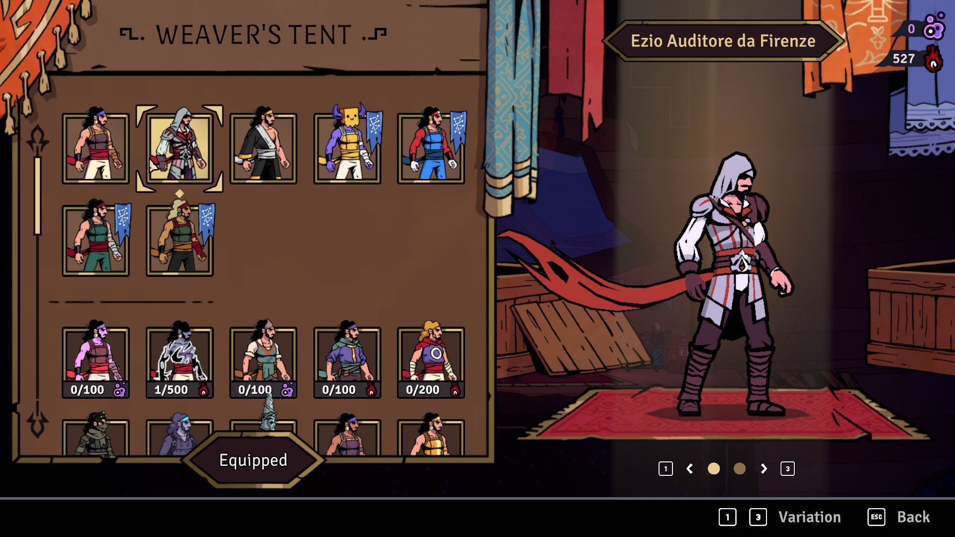 Ezio&#039;s costume can be unlocked (Image via Ubisoft || Sportskeeda Gaming)