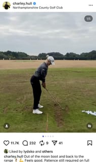 Image taken from the Instagram flow of Hull _ Source: Instagram/@charley.hull