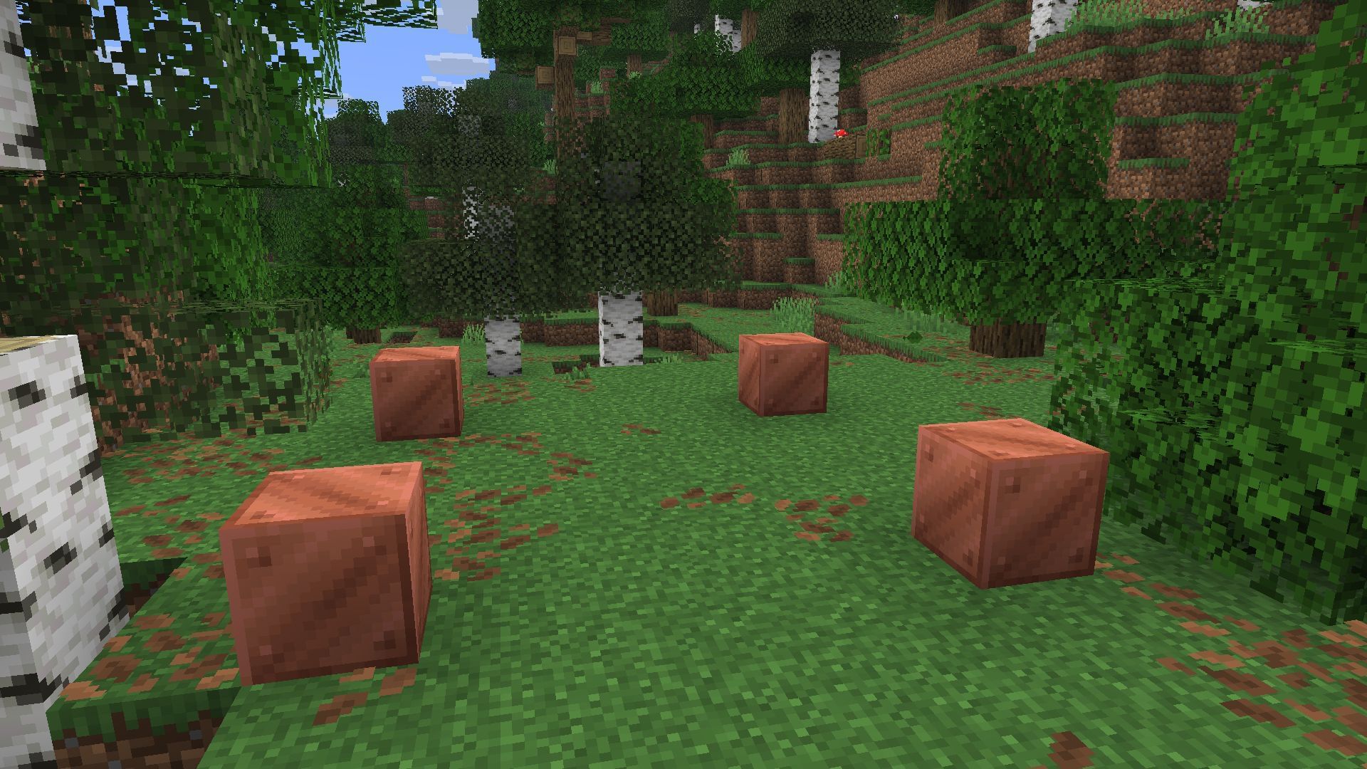 Leaving blocks of air around is the fastest way to age copper in Minecraft (Image via Sportskeeda Gaming || Mojang Studios)