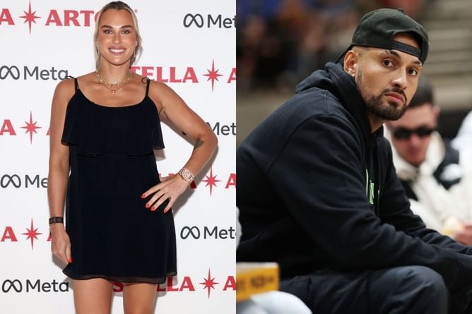 "I'm gonna kick your a**" - Aryna Sabalenka sends playful warning to Nick Kyrgios ahead of 'Battle of the Sexes' amid major backlash