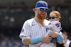 Ex-MLB pitcher Alex Wood’s wife drops 3-word comment as Justin Turner’s spouse Kourtney enjoys fun day with son Bo at Indiana Beach