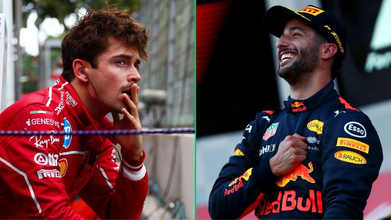 Charles Leclerc (L) and Daniel Ricciardo (R) | Image via Getty