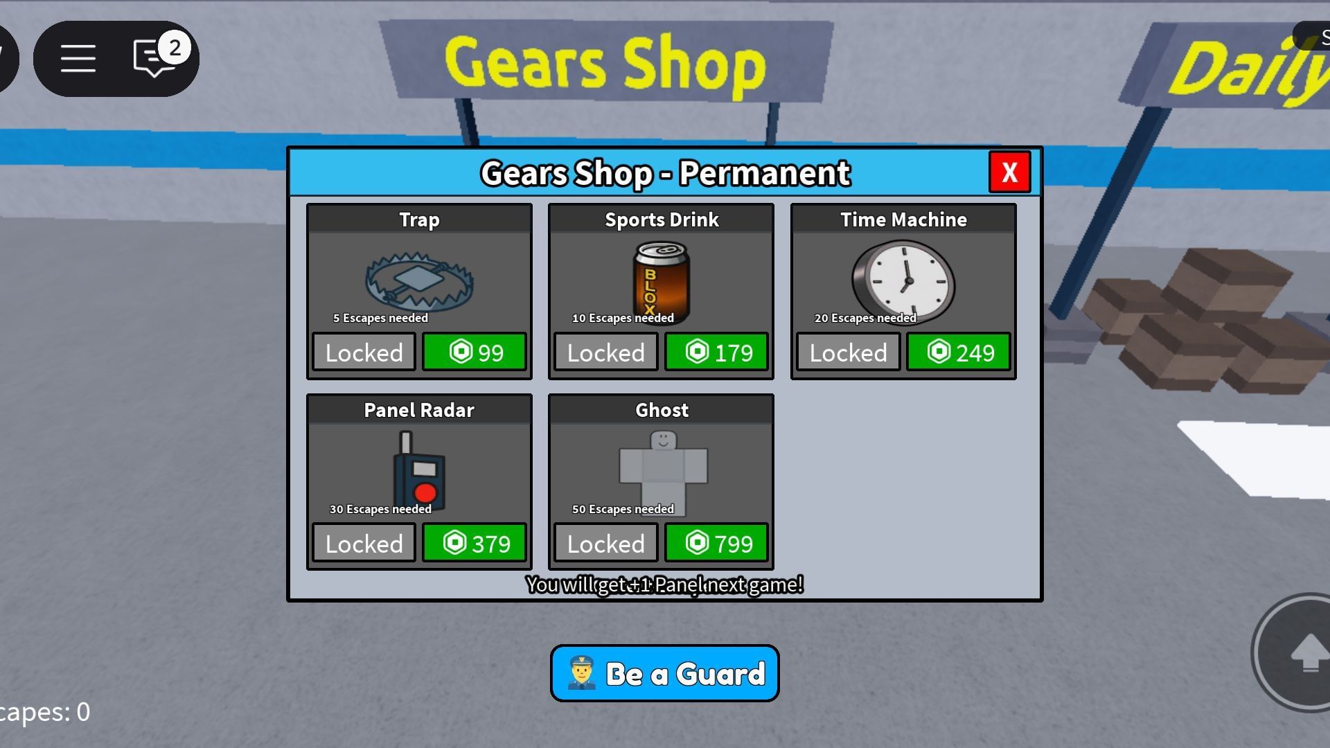 Gears shop (Image via Roblox)