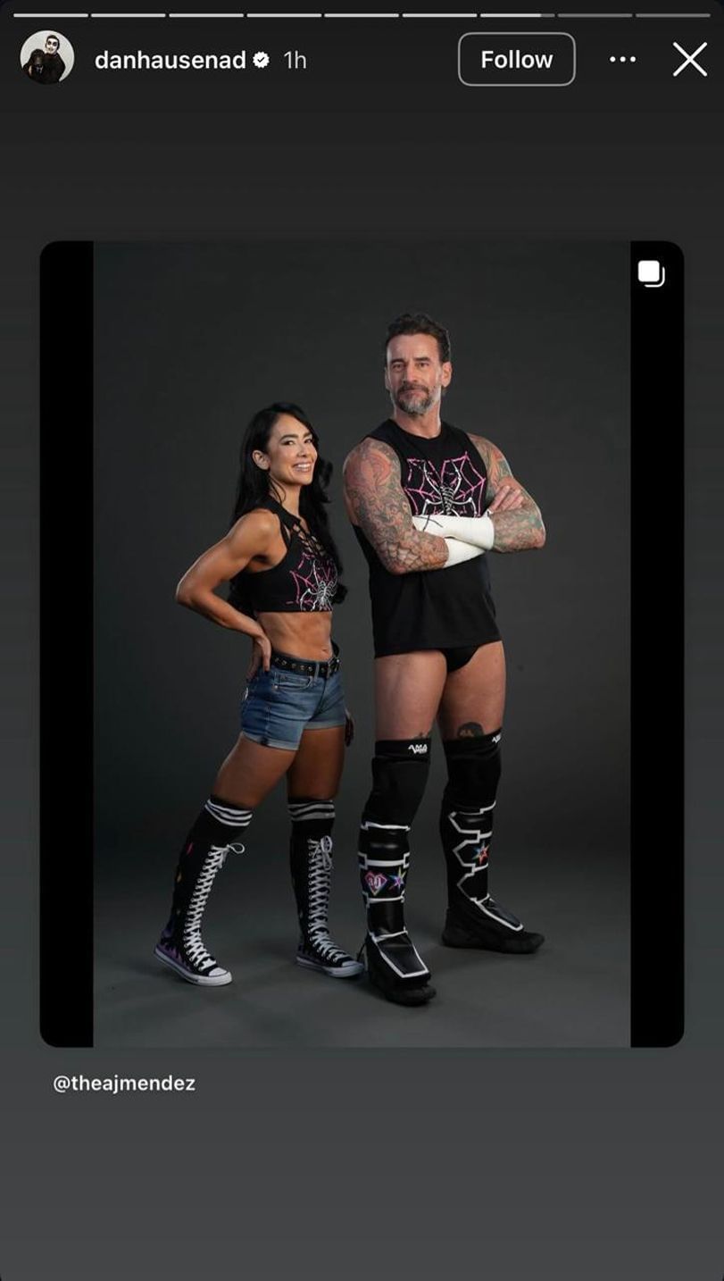 Screengrab of Danhausen's Instagram Story (source: The AEW star's Instagram account)