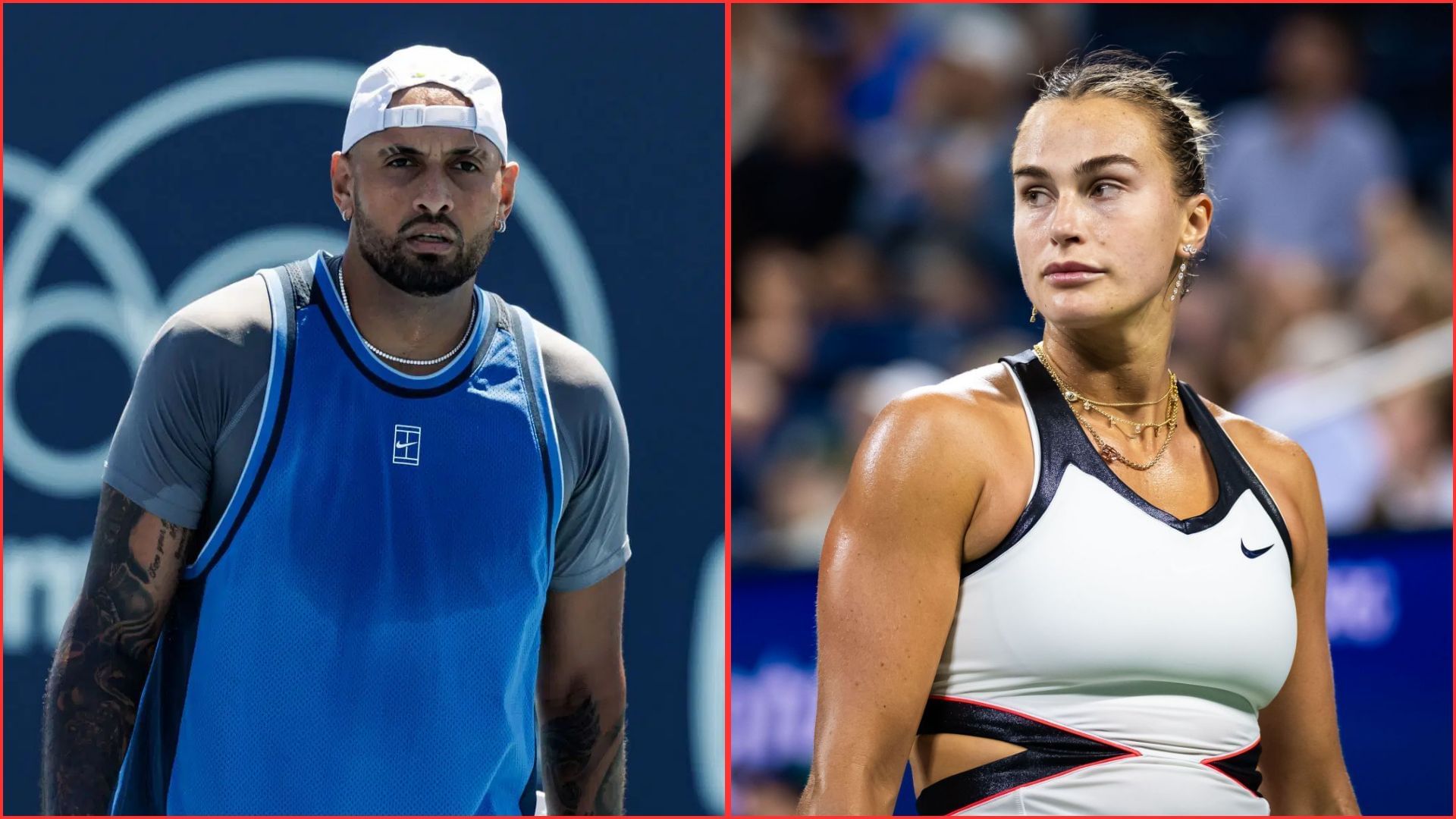 Nick Kyrgios (L) Aryna Sabalenka (R) | Getty