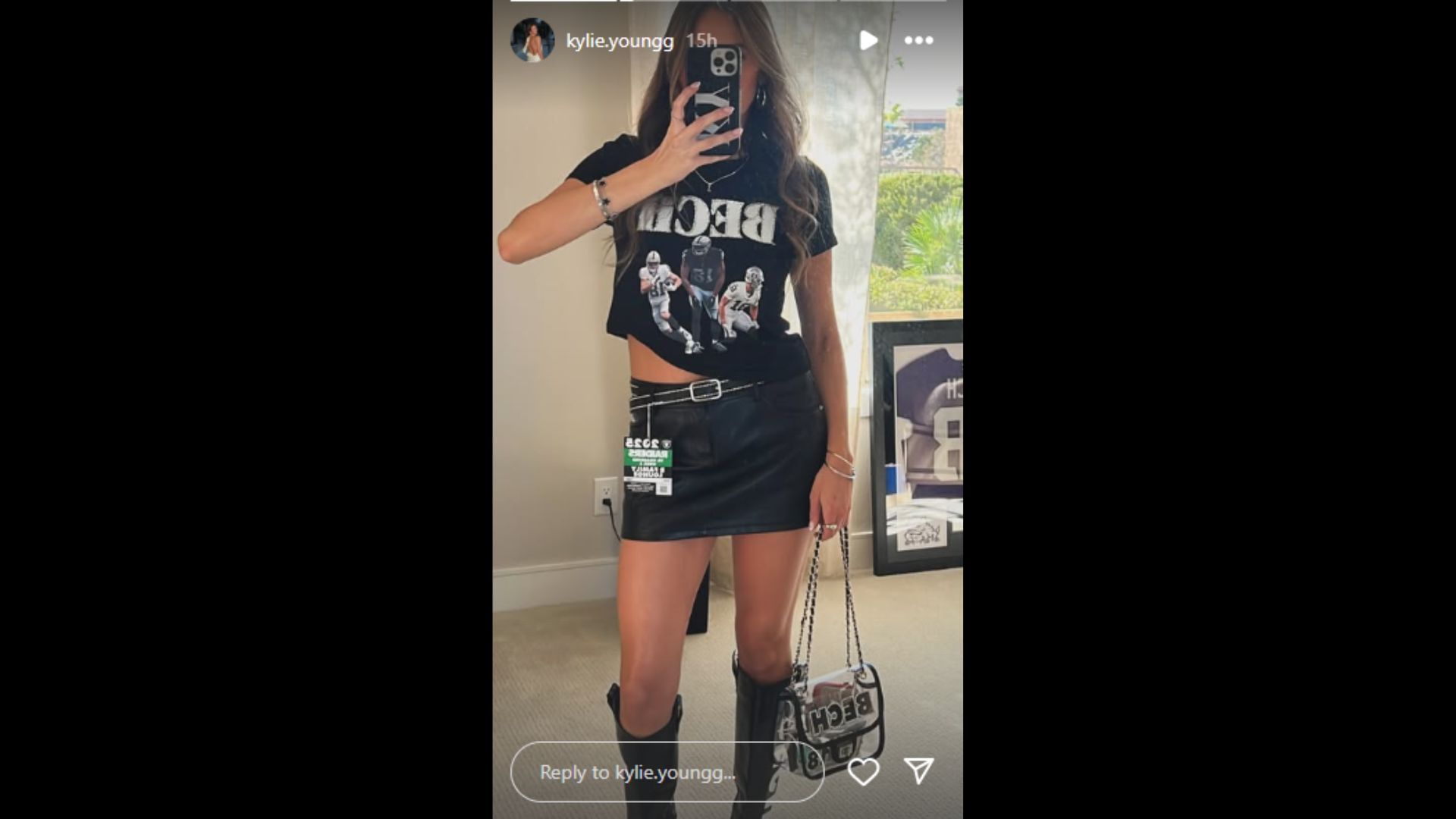 Kylie Young showed her support for Jack Bech. (Photo via Kylie Young&#039;s Instagram Story)