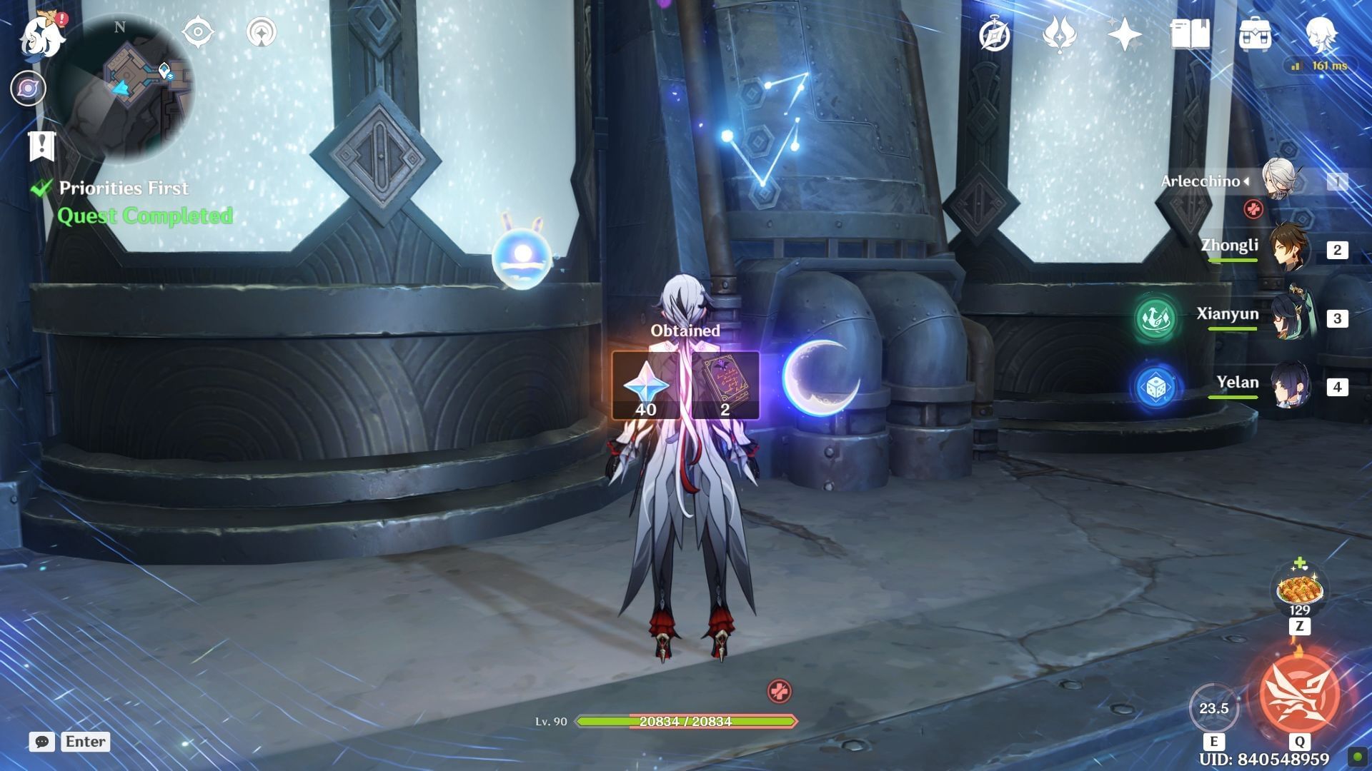 Priorities First quest reward (Image via HoYoverse)
