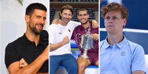 Carlos Alcaraz's coach Juan Carlos Ferrero responds to Novak Djokovic's desire for a 3rd player to challenge Jannik Sinner & Spaniard