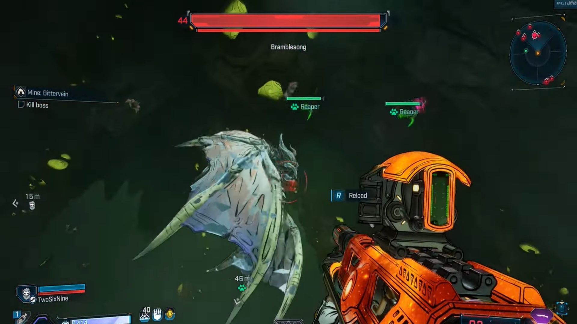 Bramblesong in Borderlands 4 (Image via 2K Games | YouTube/@ArekkzGaming)