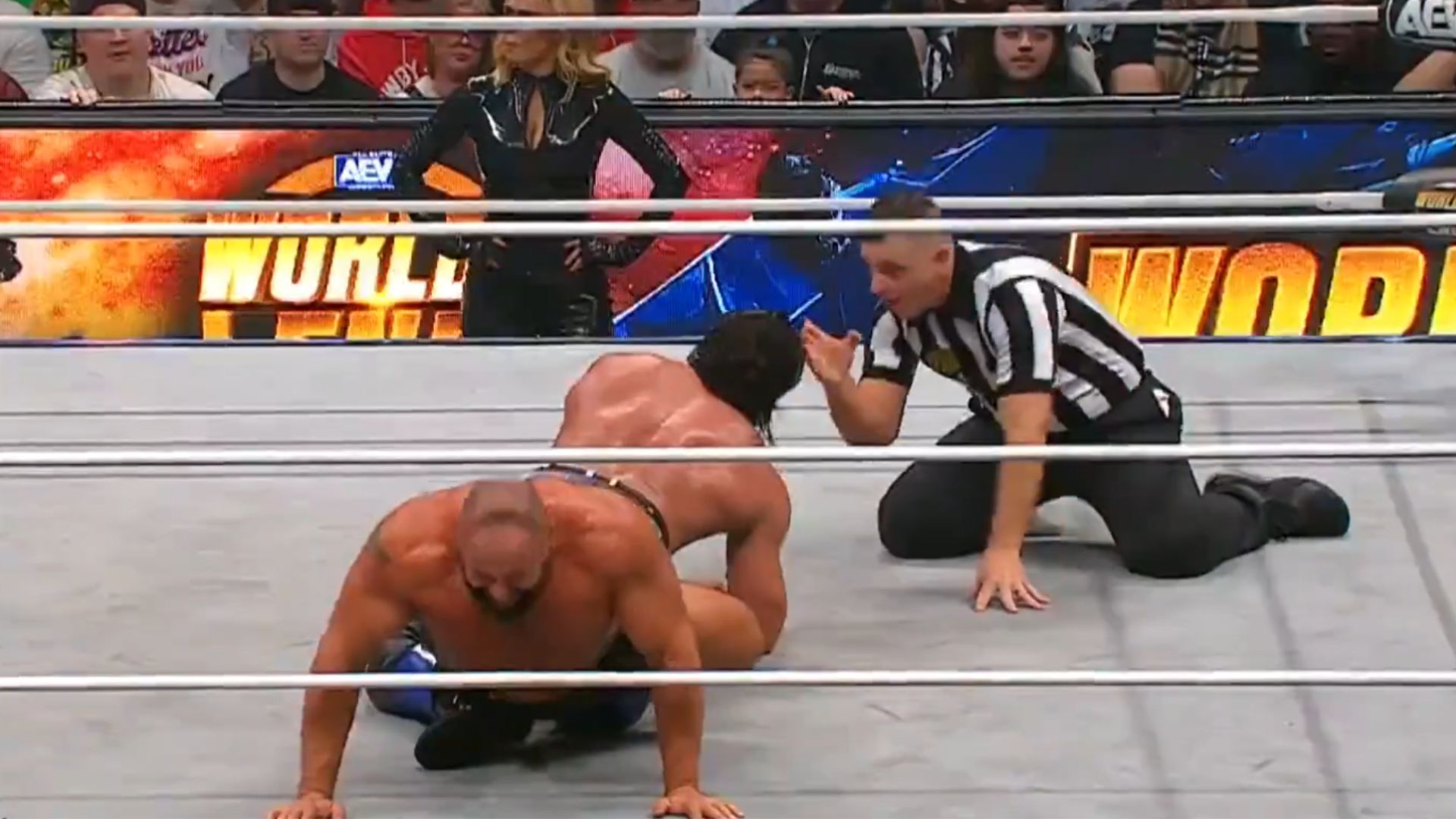 Screenshot from Miro vs Andrade at Worlds End 2023 [Source : All Elite Wrestling on X]