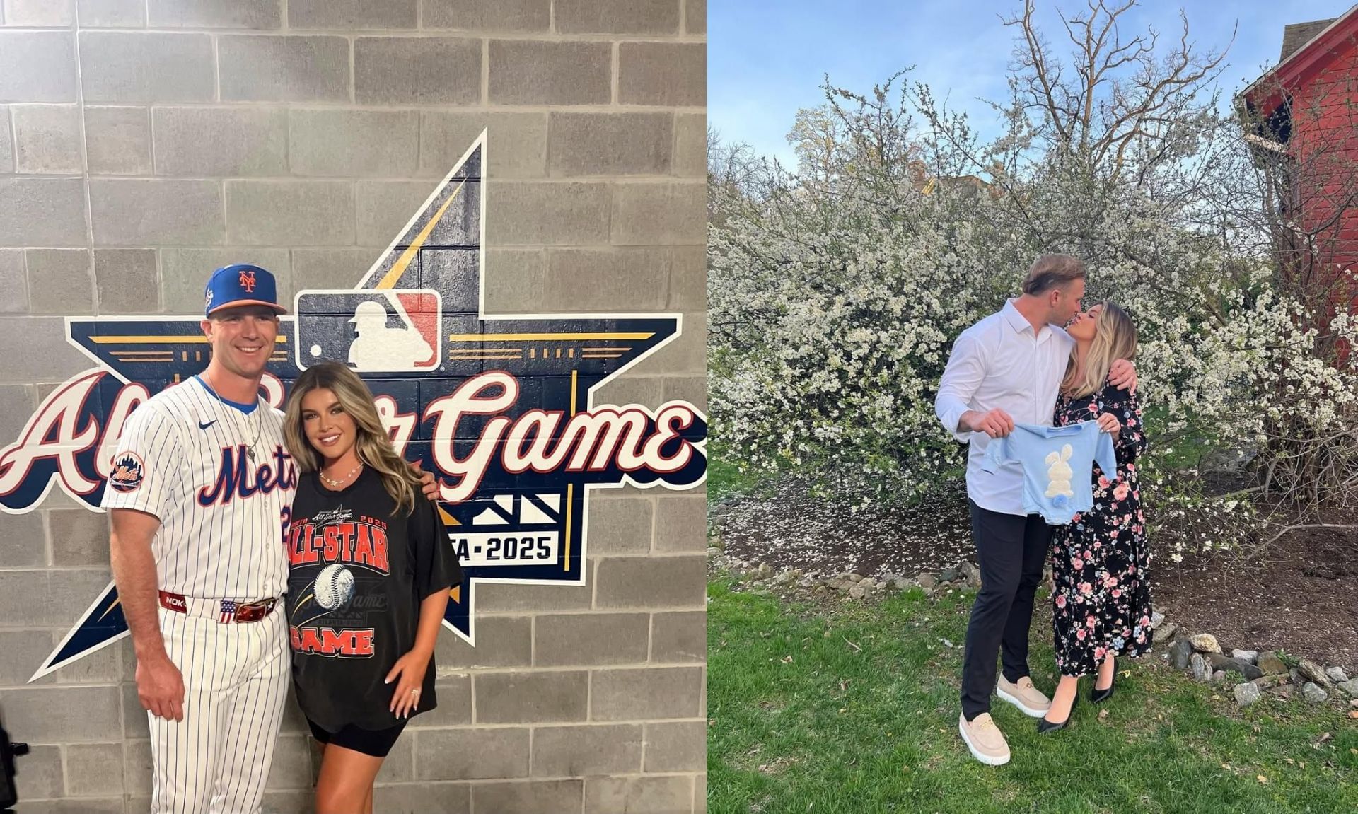 Pete Alonso with his wife Haley Alonso.(Via Instagram)