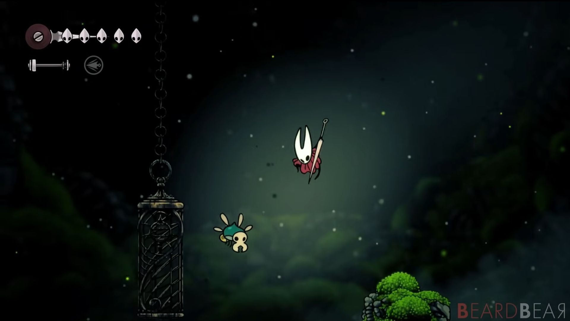 Normal diagonal dive attack to bounce up without Wanderer Crest (Image via Youtube/@BeardBear)