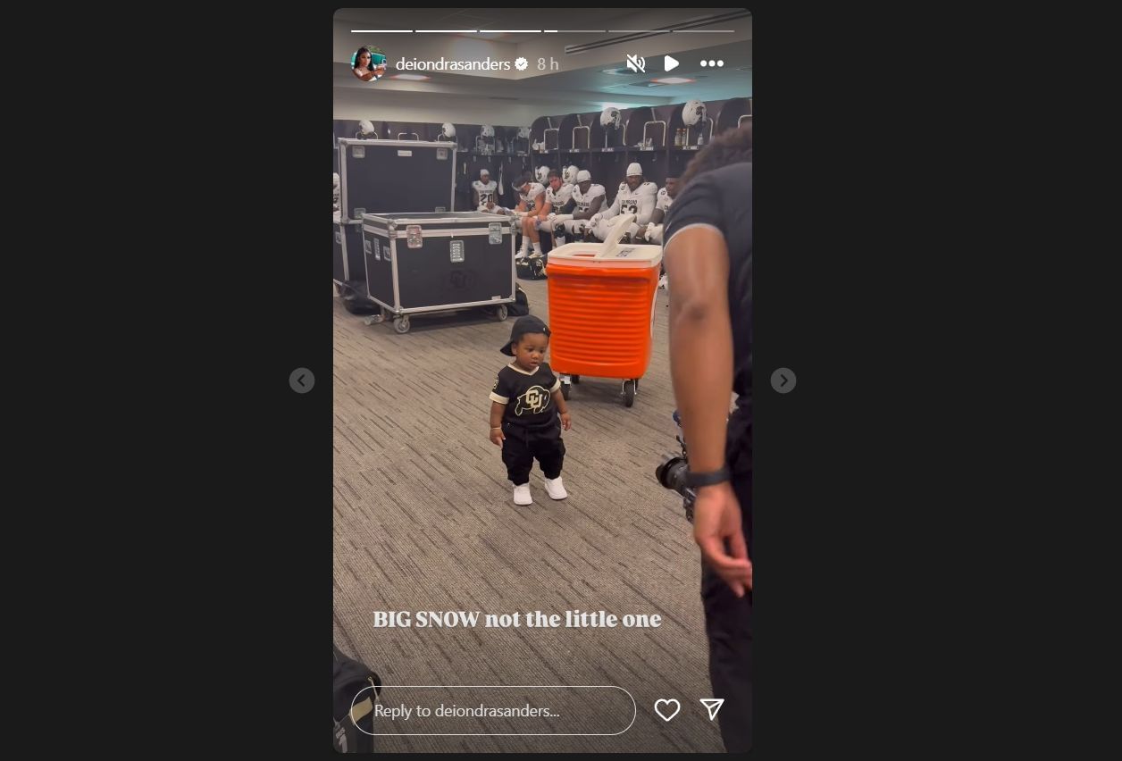 Deiondra Sanders Instagram story (Image credit: IG/@deiondrasanders)