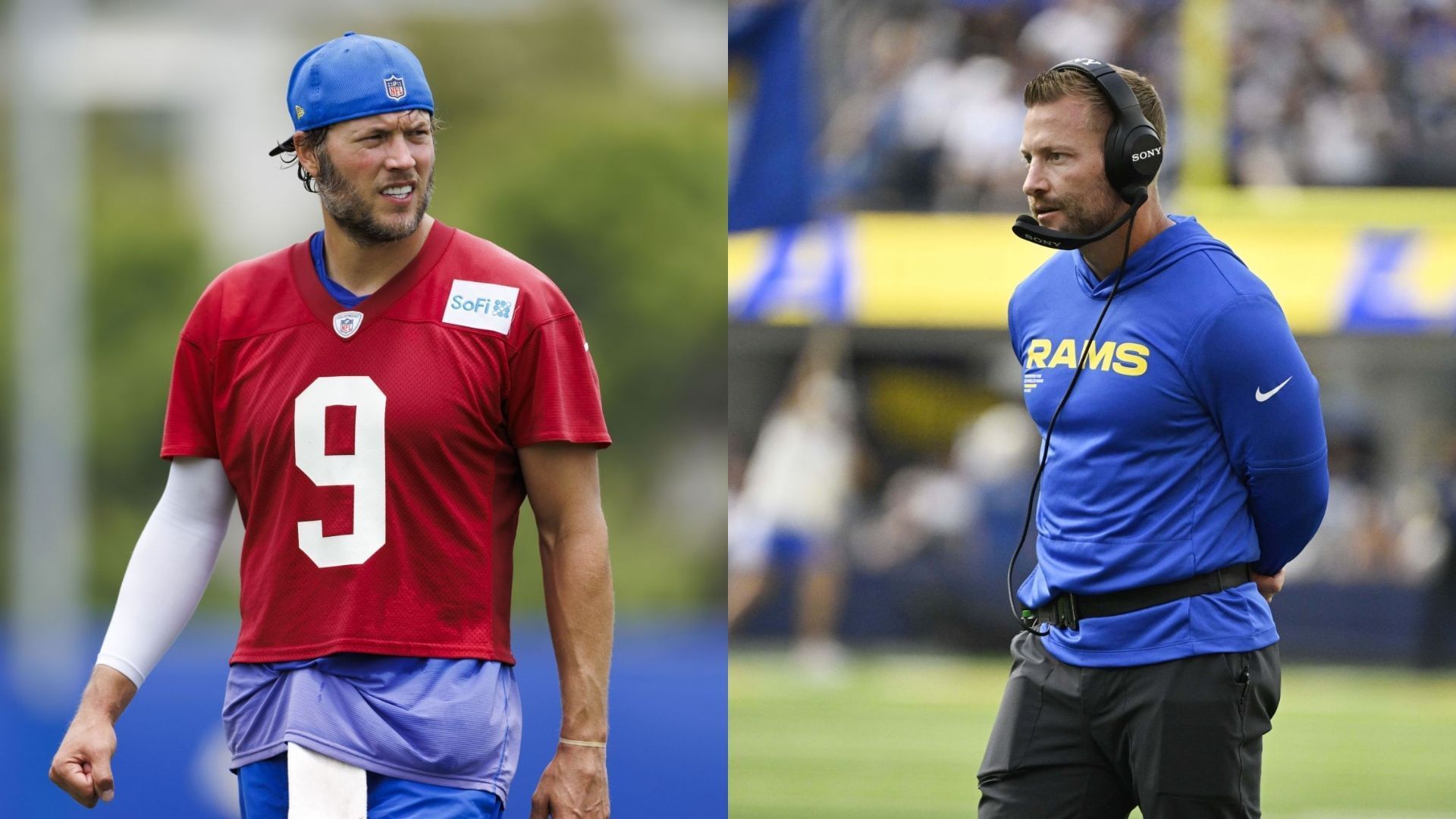 Sean McVay gives update on Matthew Stafford - via Getty/CMS