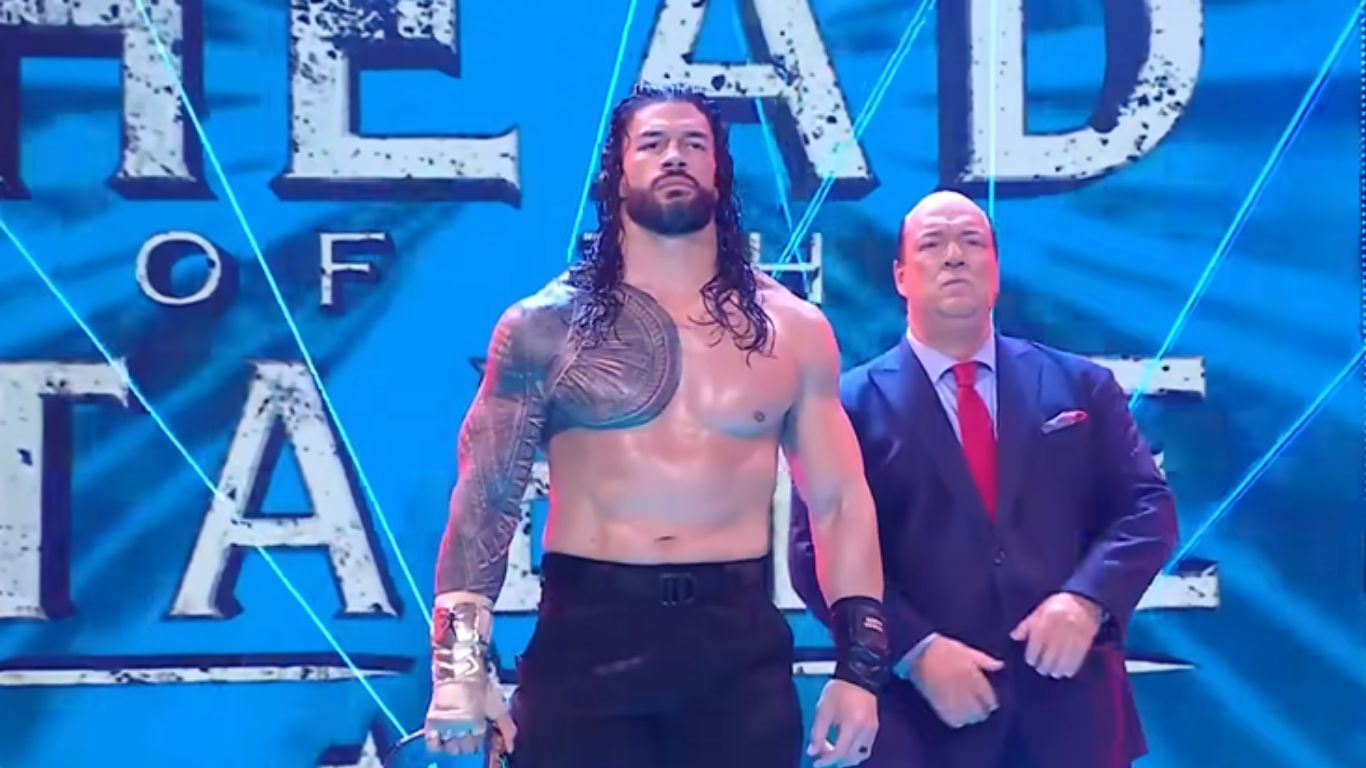 Roman Reigns with Paul Heyman in WWE ThunderDome [Image from WWE