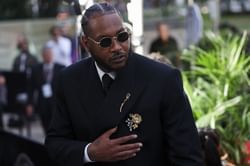 Carmelo Anthony makes rare public appearance with daughter as he takes her to Bad Bunny concert in Puerto Rico