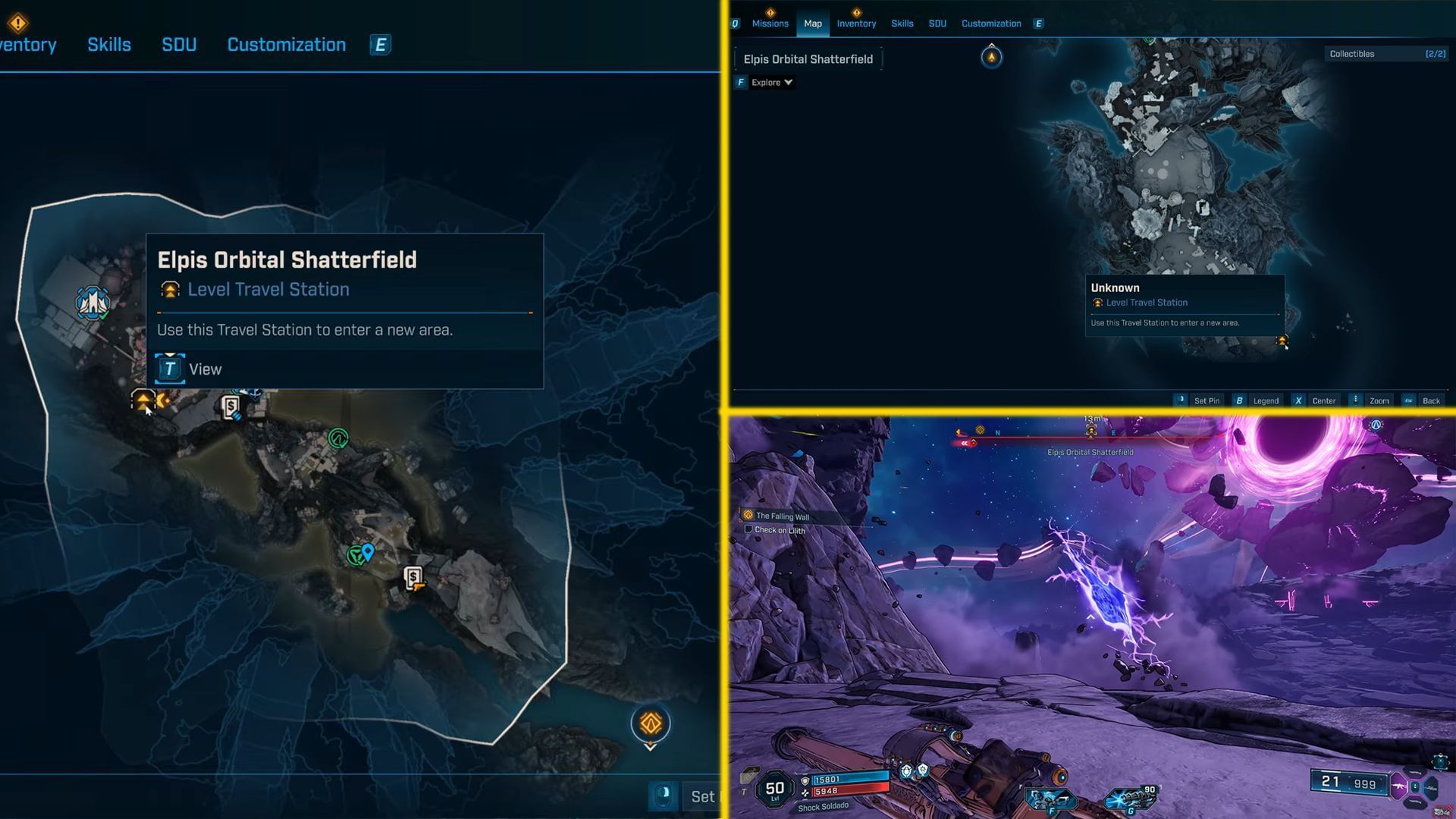 Moon-Maddened Callis is located in the Elpis Orbital Shatterfield in the Fallen Crown (Image via Gearbox Software)