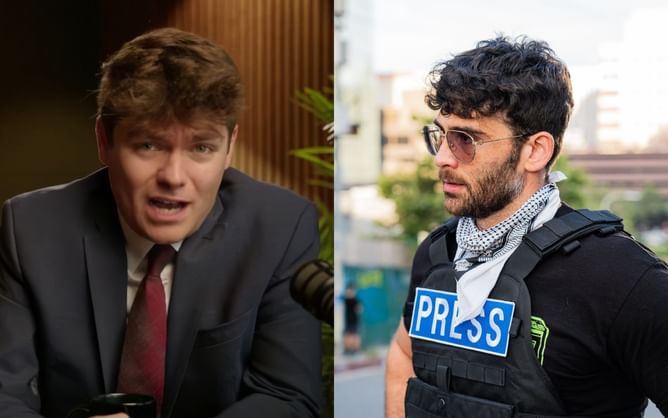 "Look at this little booger-eating f**king manlet": HasanAbi responds to Nick Fuentes telling him to "disavow violence"