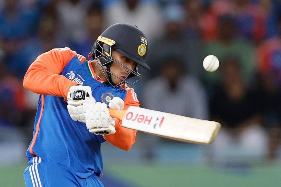 Abhishek Sharma smoked a six off the first ball of India