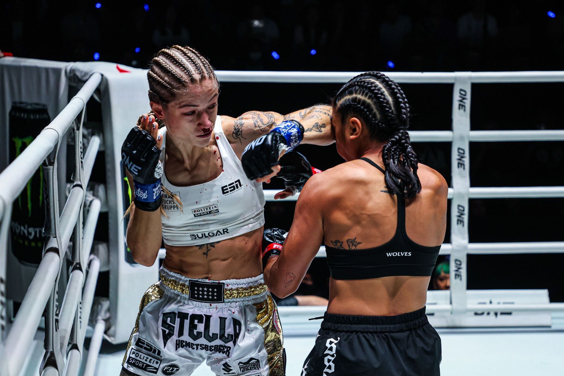 (From left) Stella Hemetsberger and Jackie Buntan dished out an instant classic on September 5. [Image: ONE Championship]