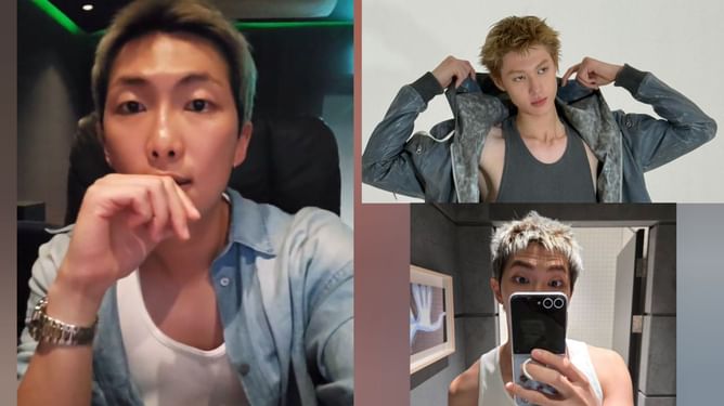 "Thought it's Martin"- Fans stunned by BTS' Namjoon's blonde transformation in birthday selfie, sparking comparisons to CORTIS' 17-year-old leader