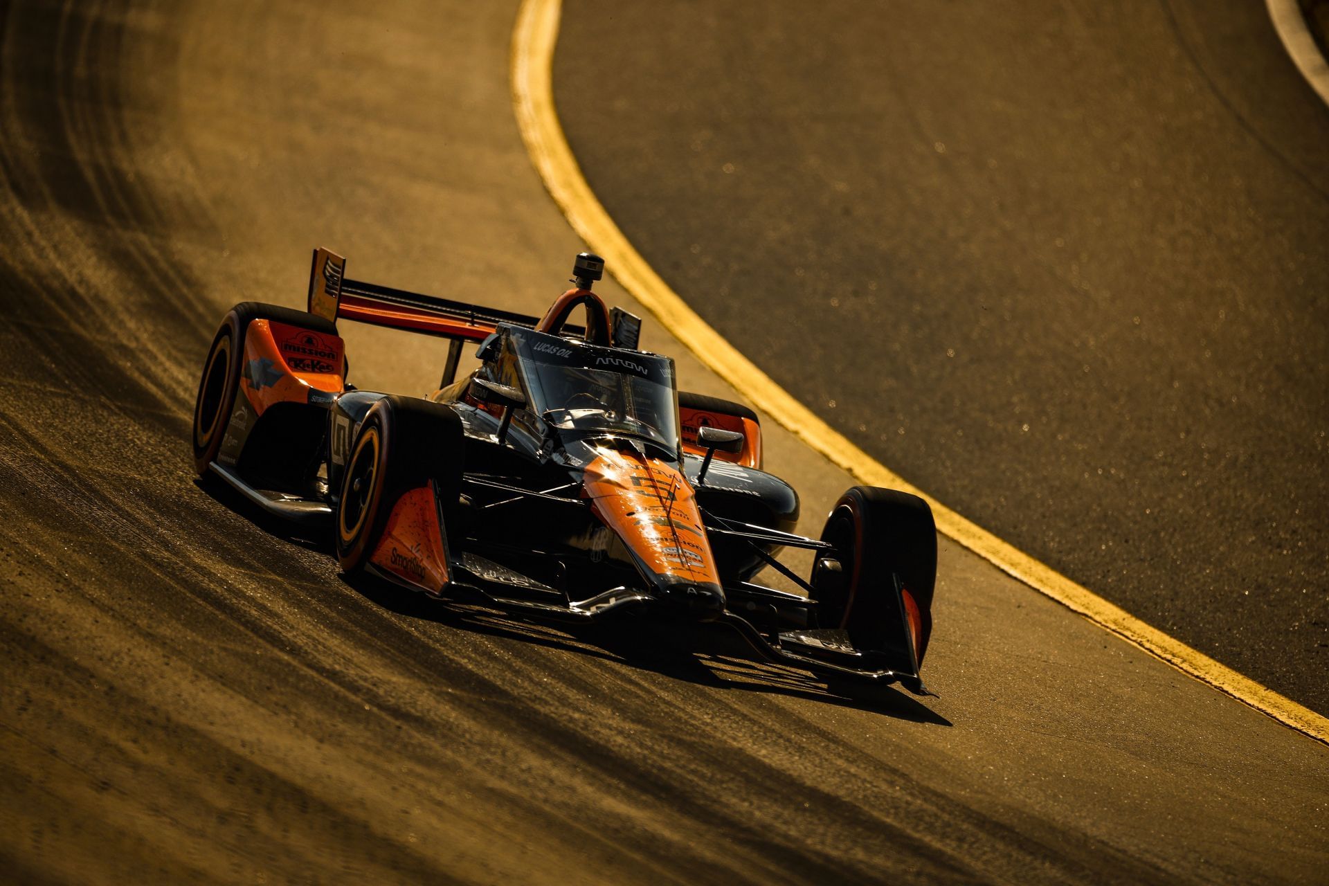 Arrow McLaren&#039;s Pato O&#039;Ward at the 2025 NTT INDYCAR Series Borchetta Bourbon Music City Grand Prix - Source: Getty