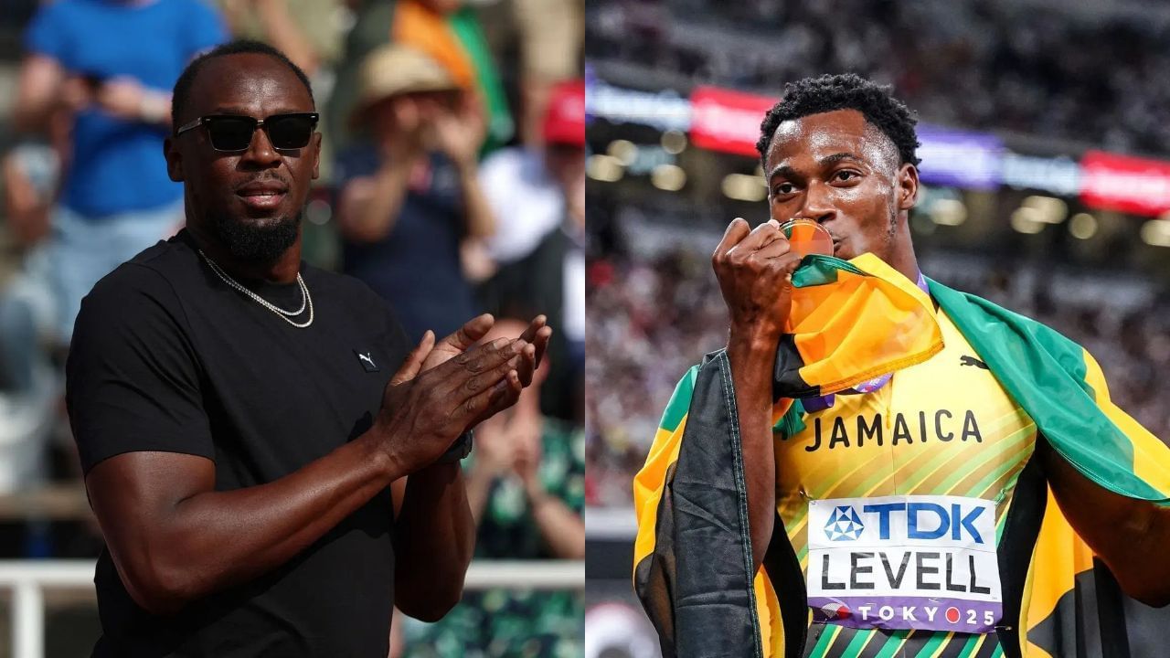 Usain Bolt and Bryan Levell (Image via: Both Getty)
