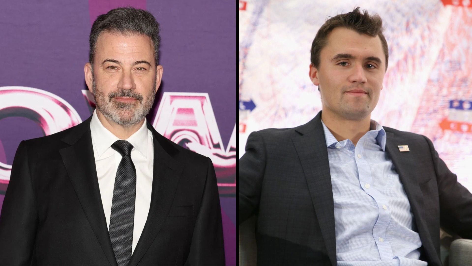 Jimmy Kimmel and Charlie Kirk (Image via Getty)