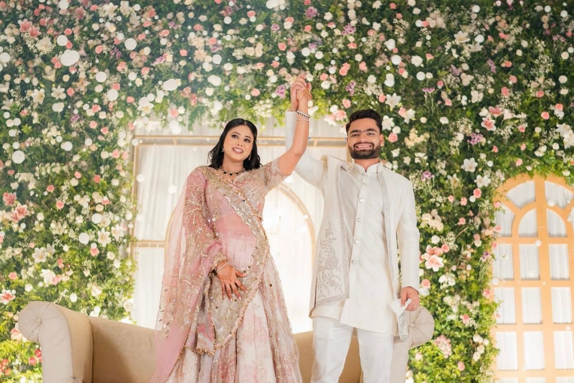 Rinku Singh and Priya Saroj (Image via Instagram-@rinkukumar12)
