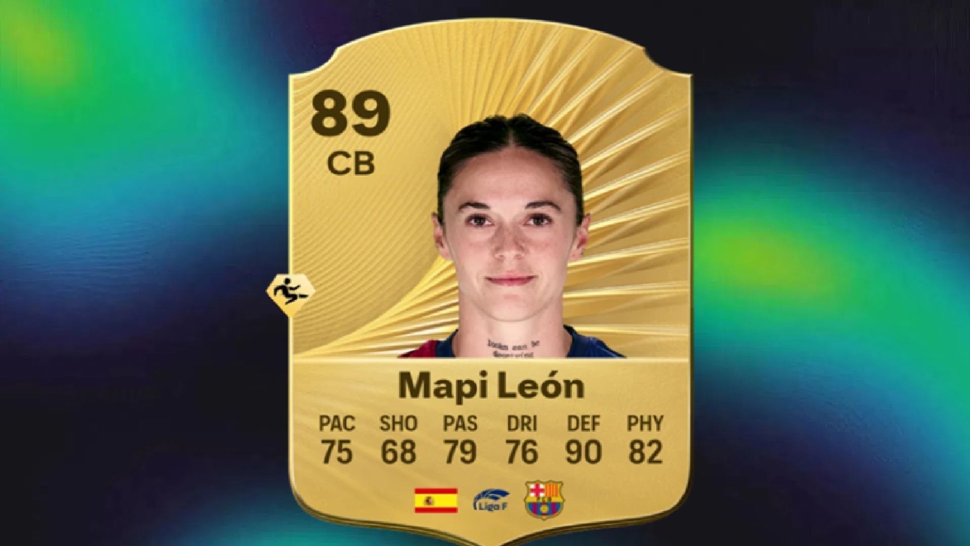 Mapi Leon has the same defense rating as van Dijk (Image via EA Sports)