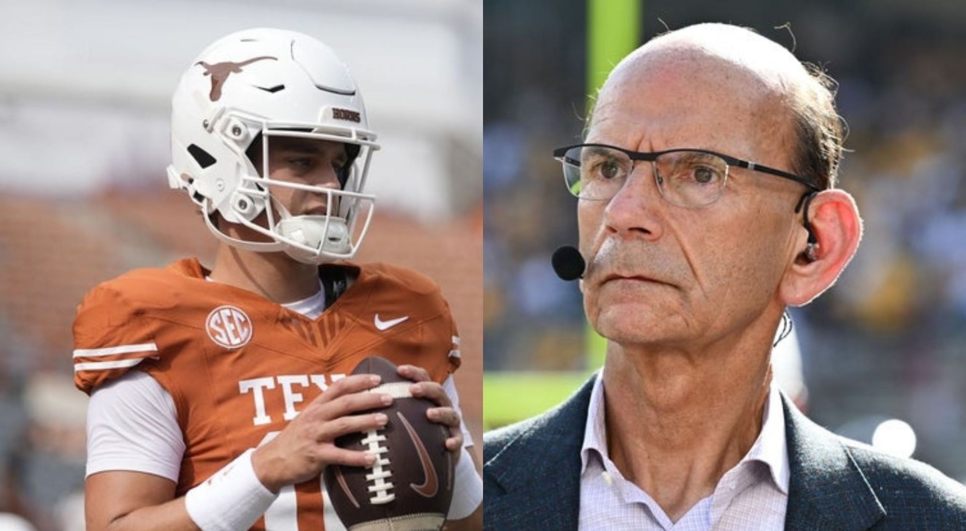 Paul Finebaum and Arch Manning (Credit -Getty)