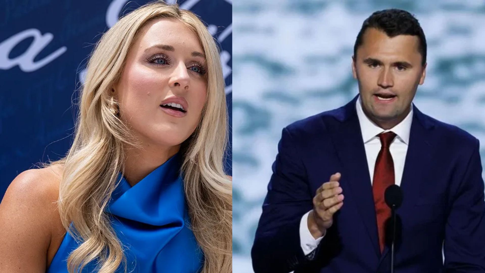Riley Gaines takes a jibe at criticism over the display of Christianity in Charlie Kirk