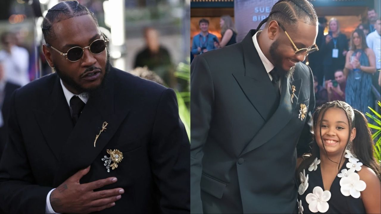 Carmelo Anthony attended Bad Bunny concert in Puerto Rico with daughter  [Picture Credit: Getty, IG/@carmeloanthony]