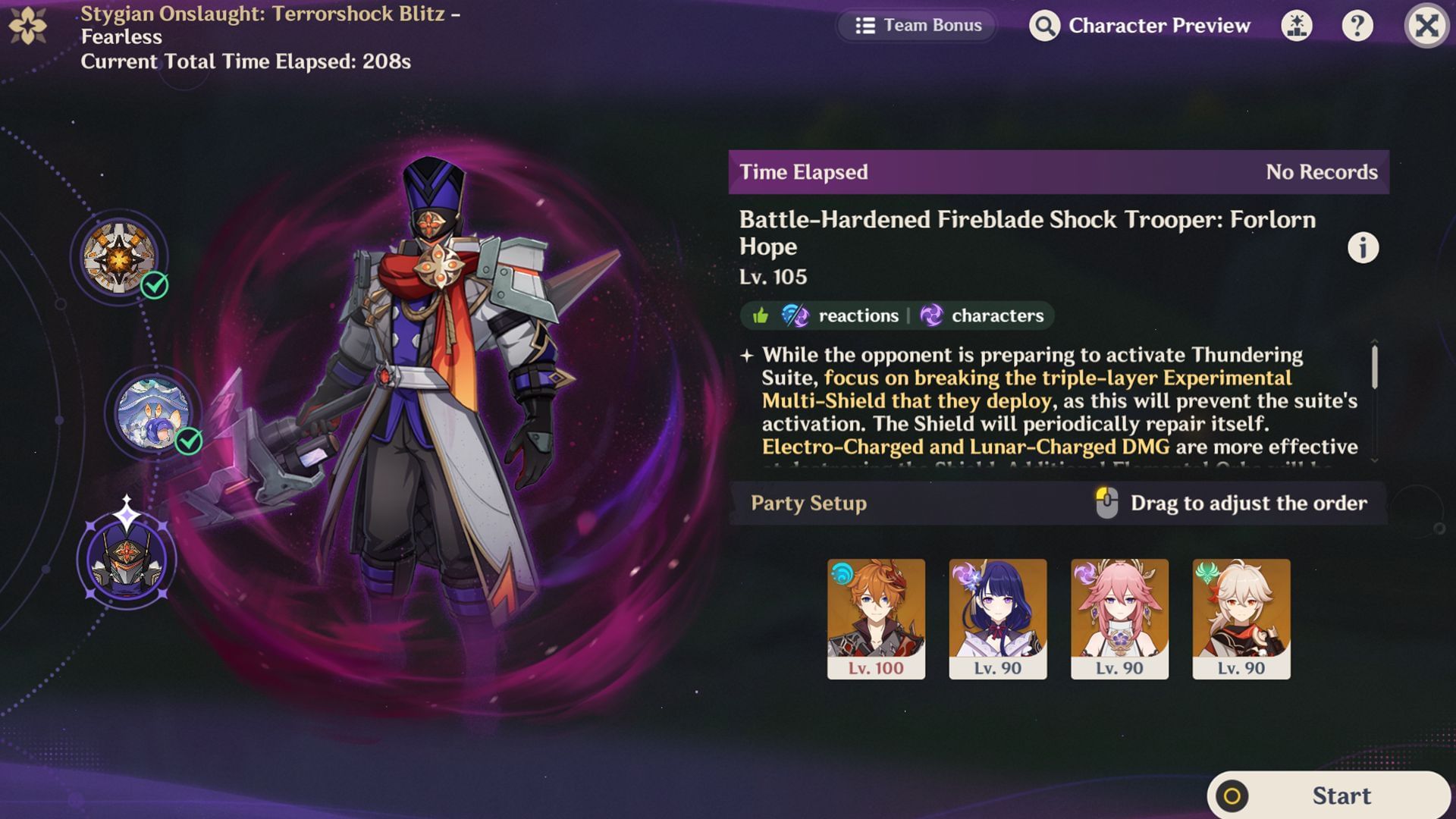 Battle-Hardened Fireblade Shock Trooper boss in Stygian Onslaught (Image via Sportskeeda Gaming/HoYoverse)