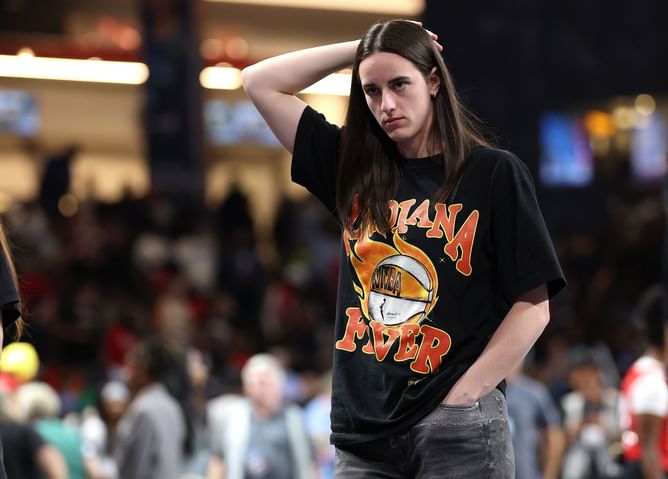 "Who styled my girl like that?" - WNBA fans roast Caitlin Clark's gameday outfit choice ahead of Fever vs Atlanta playoffs elimination game