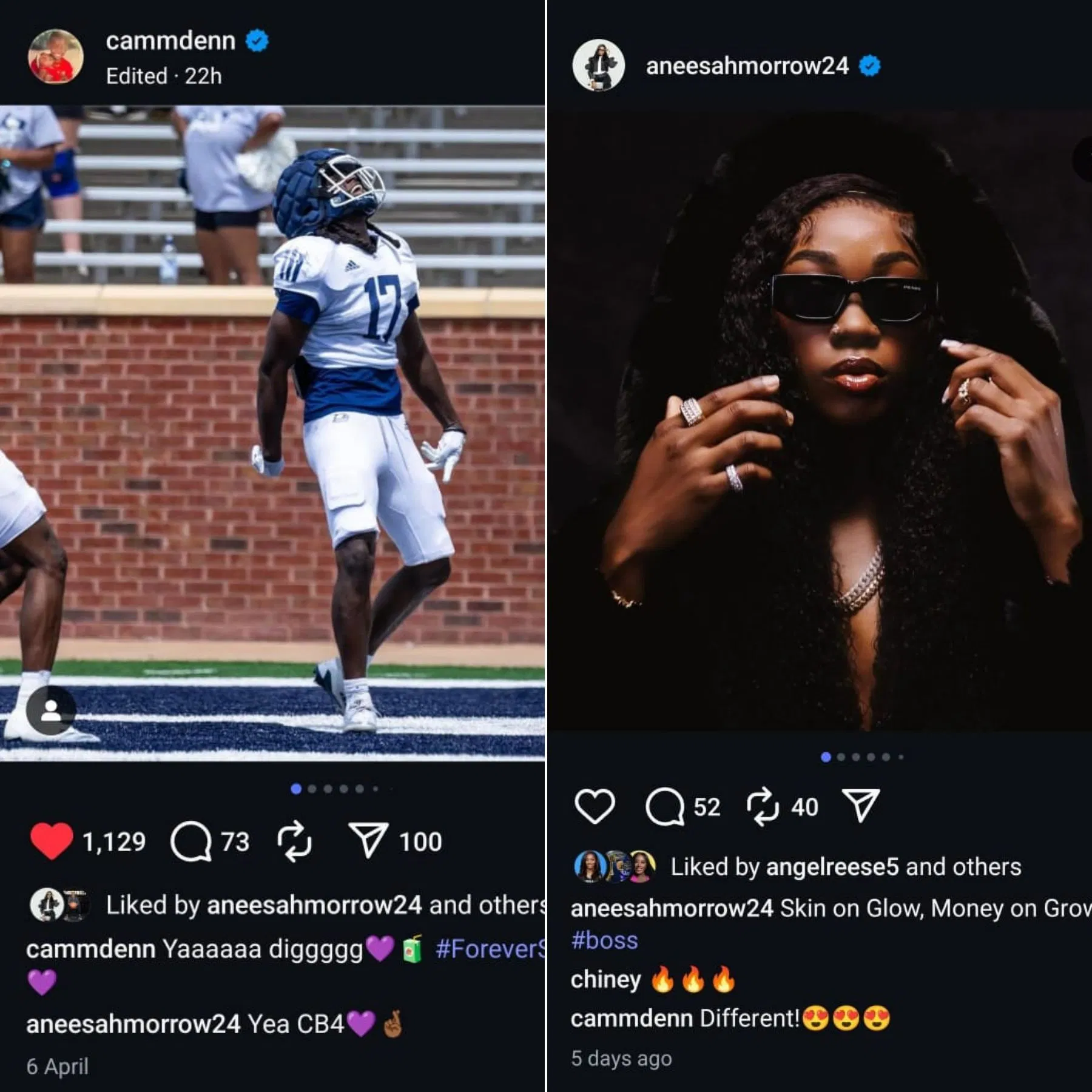 Camden Brown and Morrow&#039;s recent interaction on social media