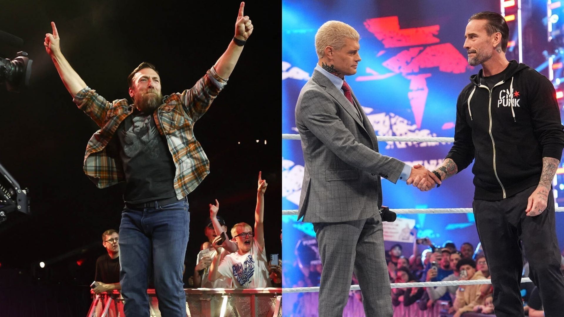 Bryan Danielson, Cody Rhodes, and CM Punk were all in AEW at one point [Photo: allelitewrestling.com and wwe.com]