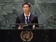 BTS' RM at Annual United Nations General Assembly (Image via Getty)