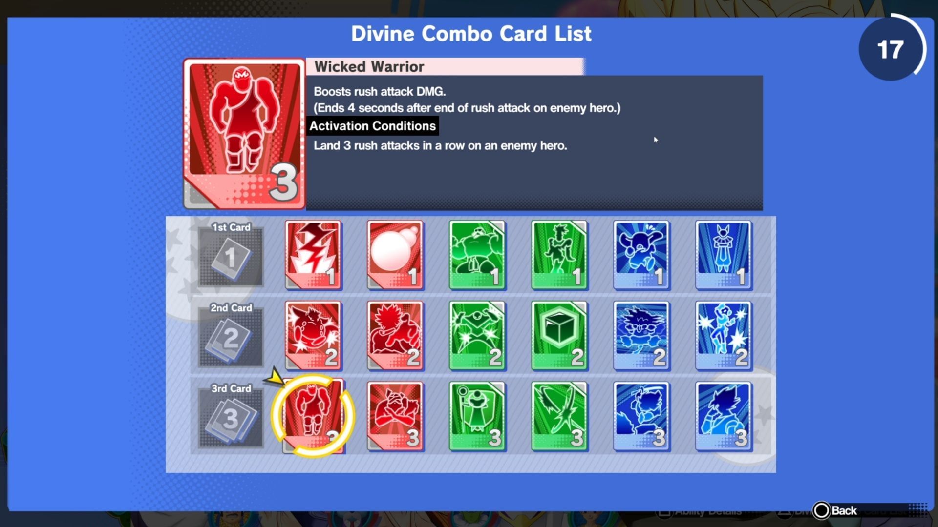 Pick the right cards for your build to get an edge in battle (Image via Bandai Namco)
