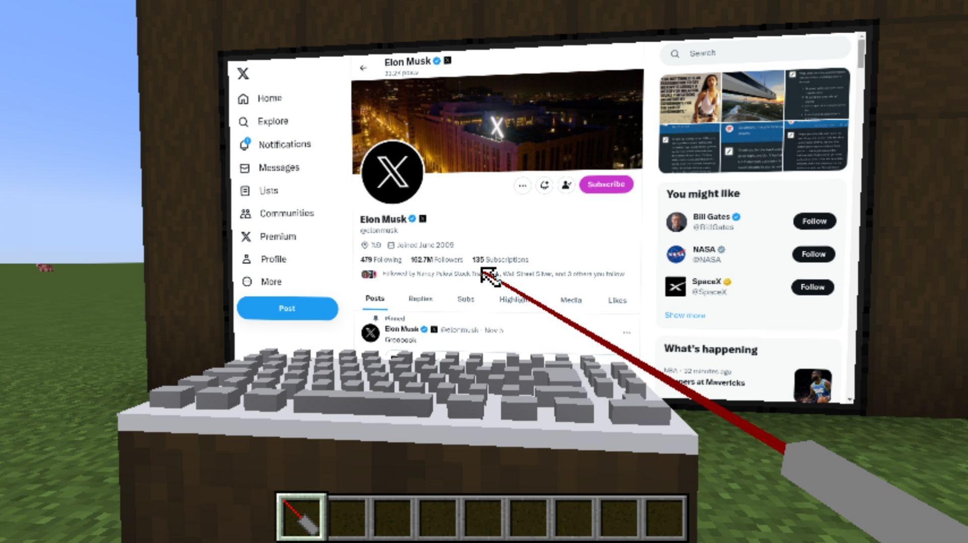 This mod allows you to open a web browser in Minecraft (Image via Modrinth/WebDisplays)