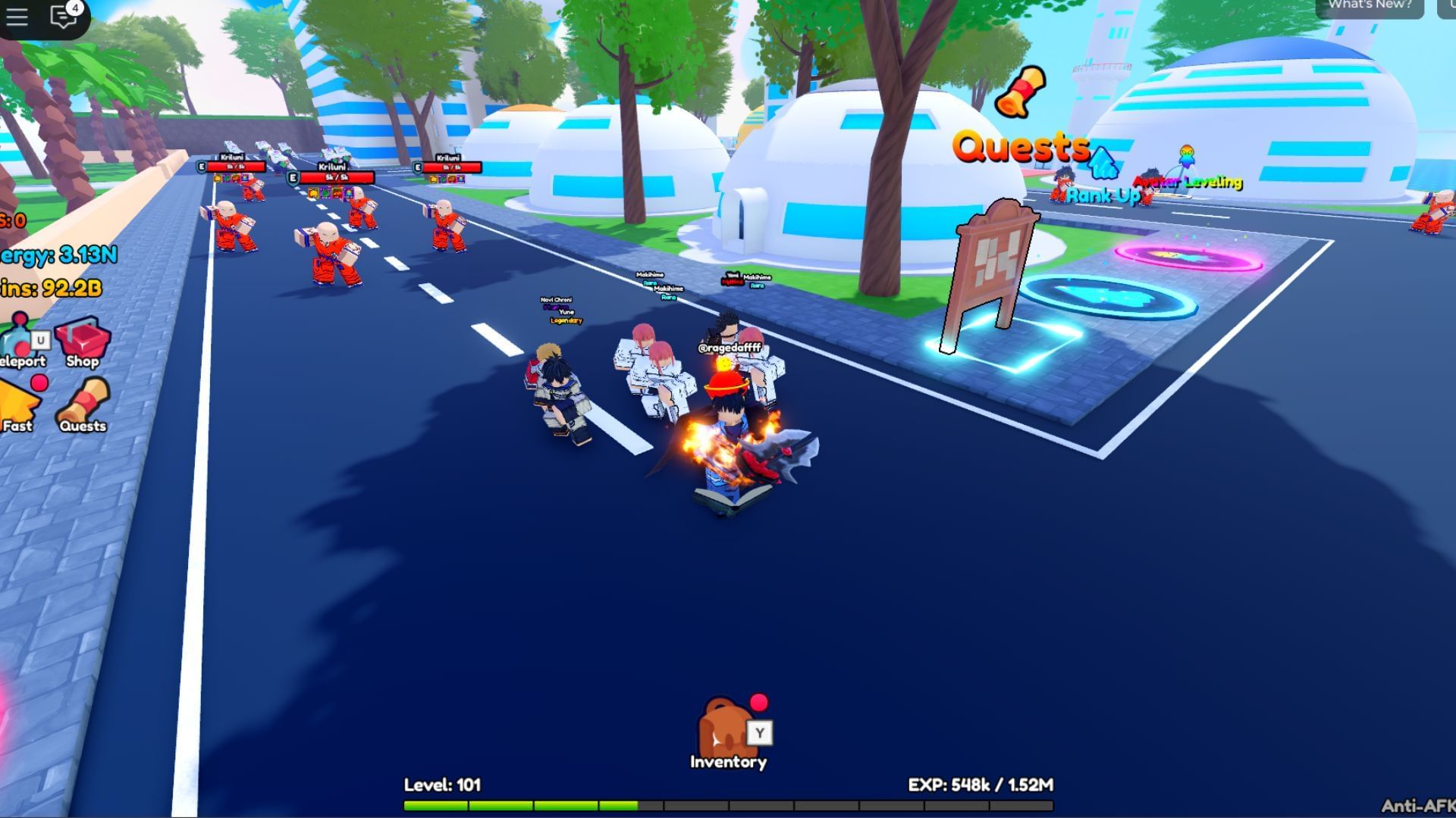 There are seven types of enemies in Earth City (Image via Roblox)