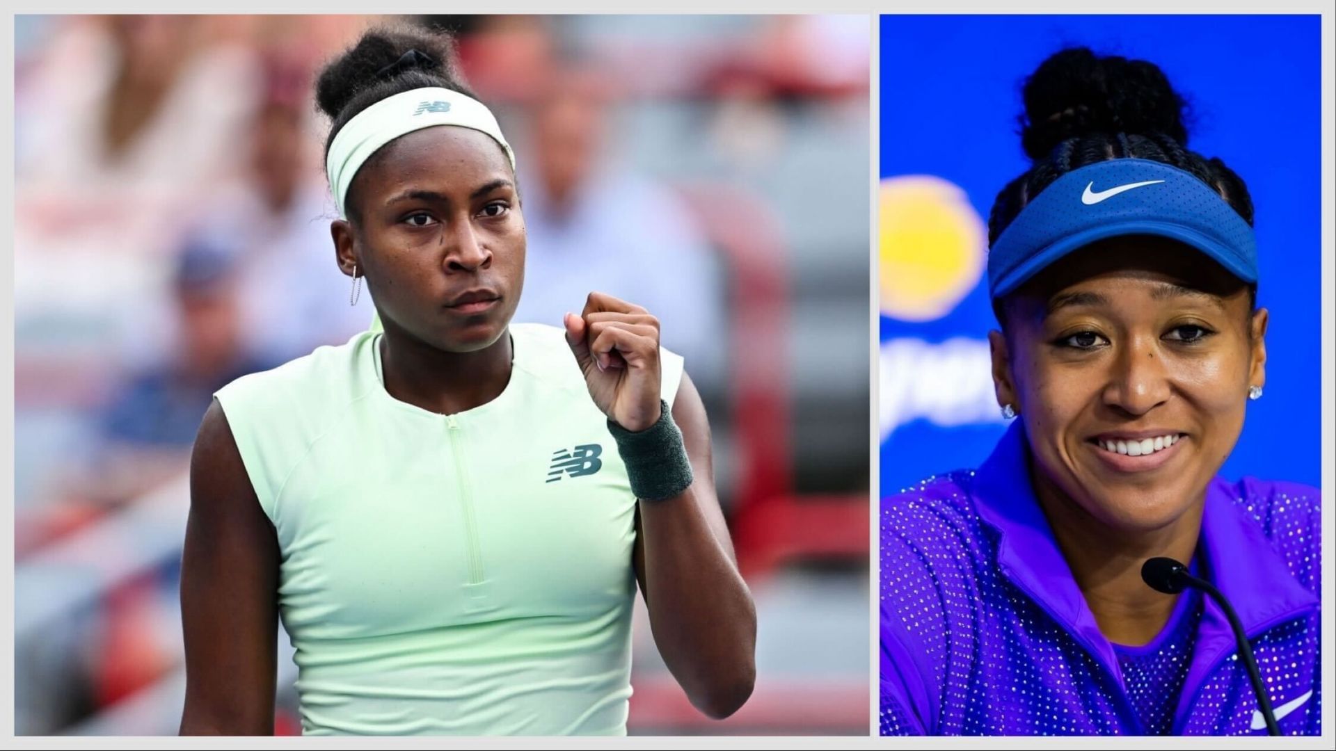 Coco Gauff (L) Naomi Osaka (R) | Getty