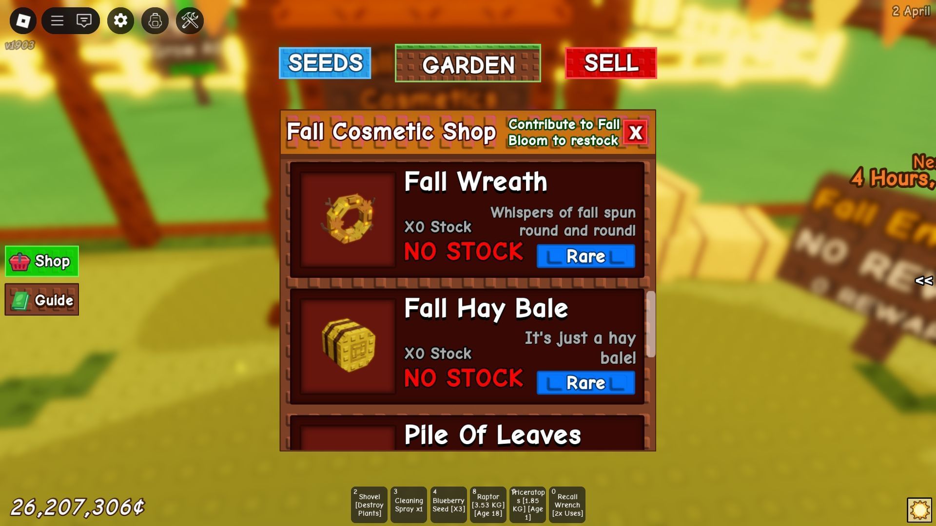 The Fall Festival Cosmetics Shop (Image via Roblox)
