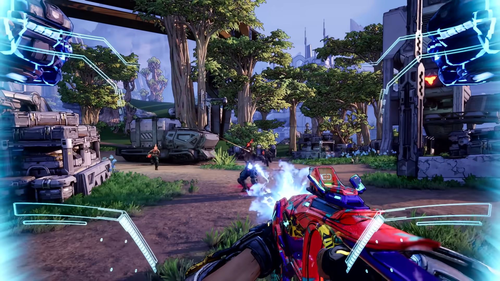 Enemies in your personal space and no shotguns? Try a different lead dispenser (Image via 2K)