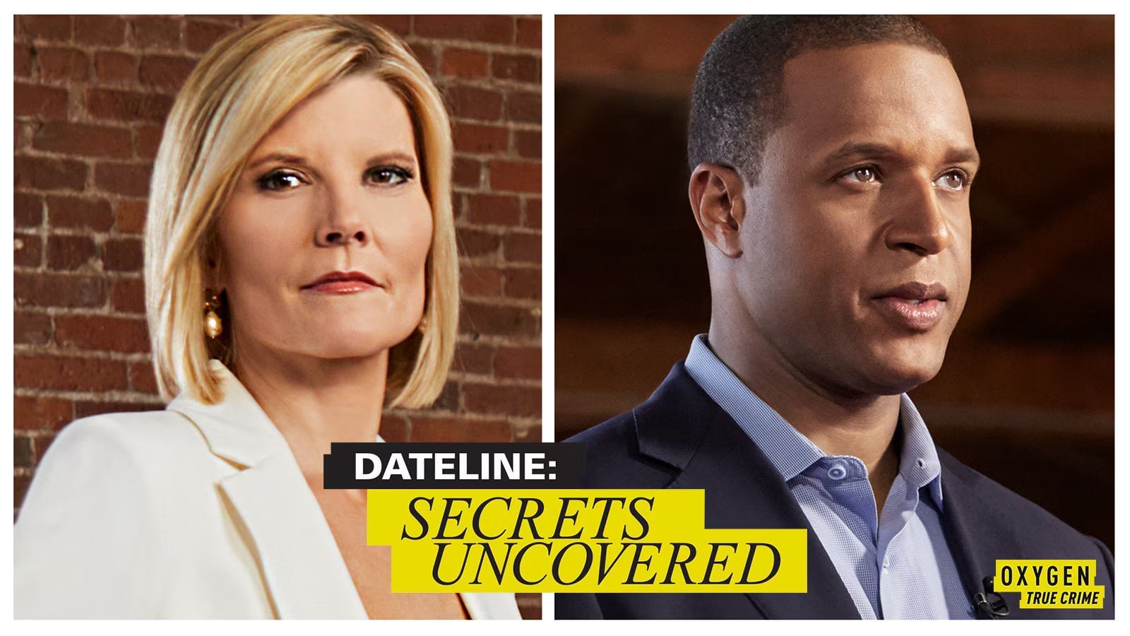 Kate Snow and Craig Melvin of Dateline: Secrets Uncovered (Image via Oxygen)