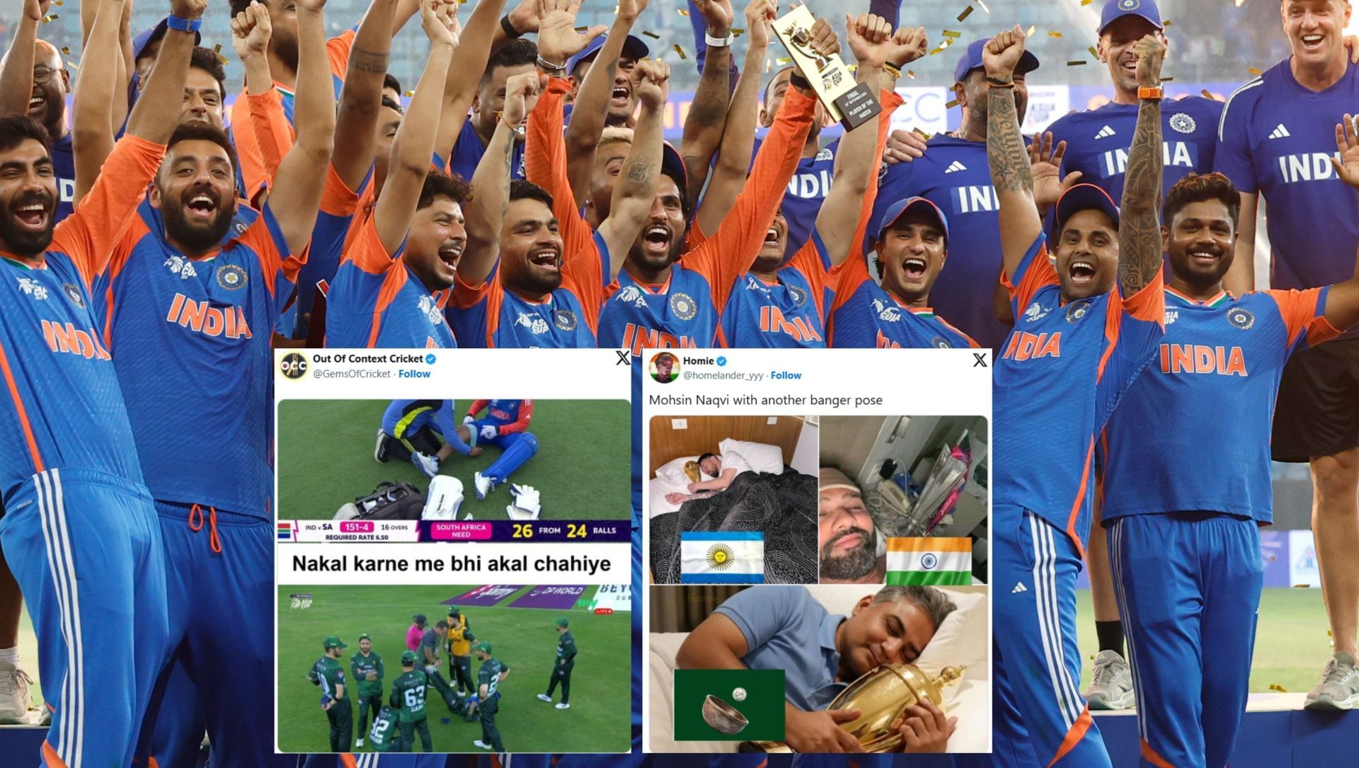 Fans react after India
