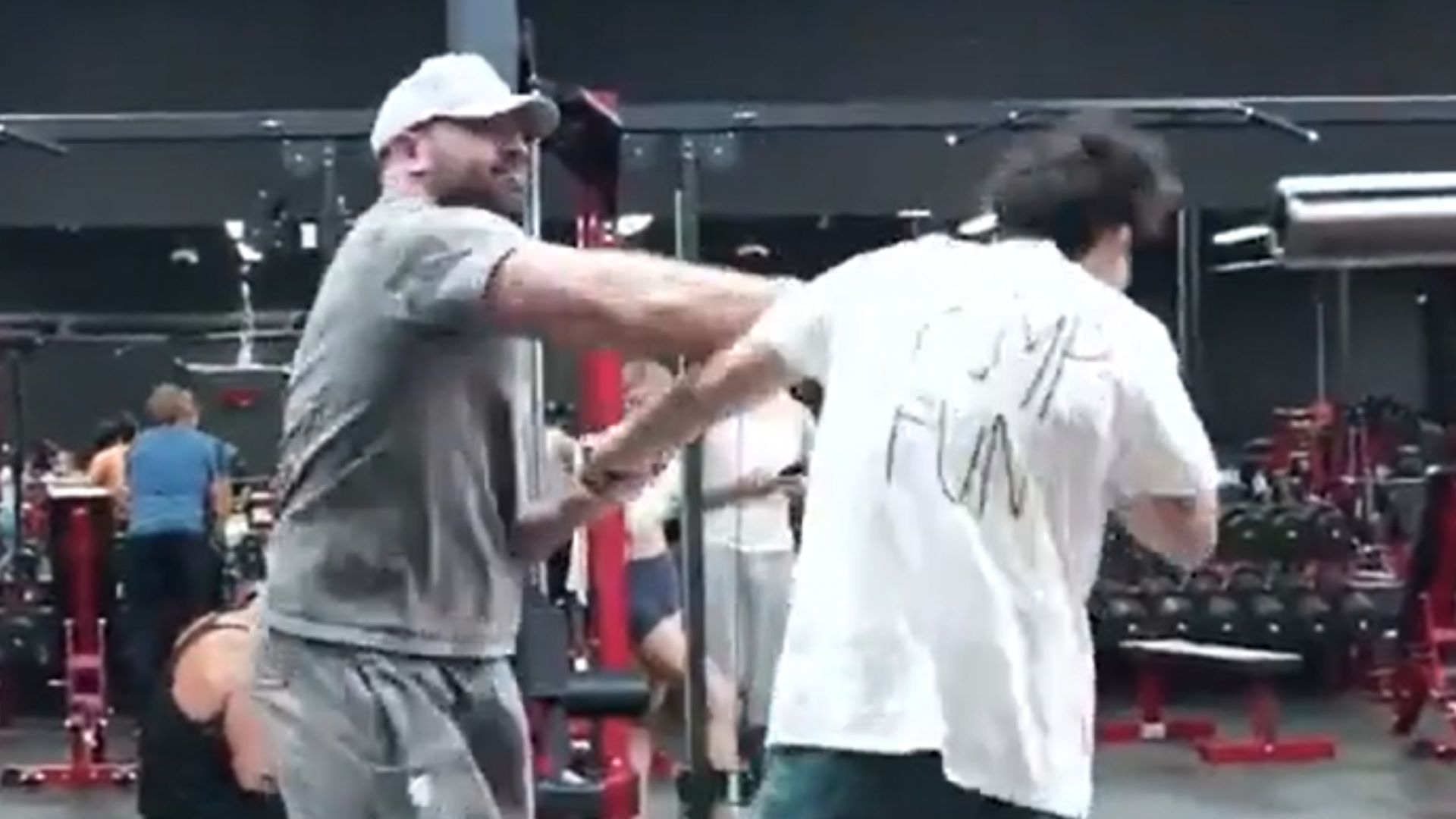 Fitness influencer Bradley Martyn went viral after slapping the cryptocurrency developer for taking away his hat without permission (Image via LivestreamFail/Reddit)