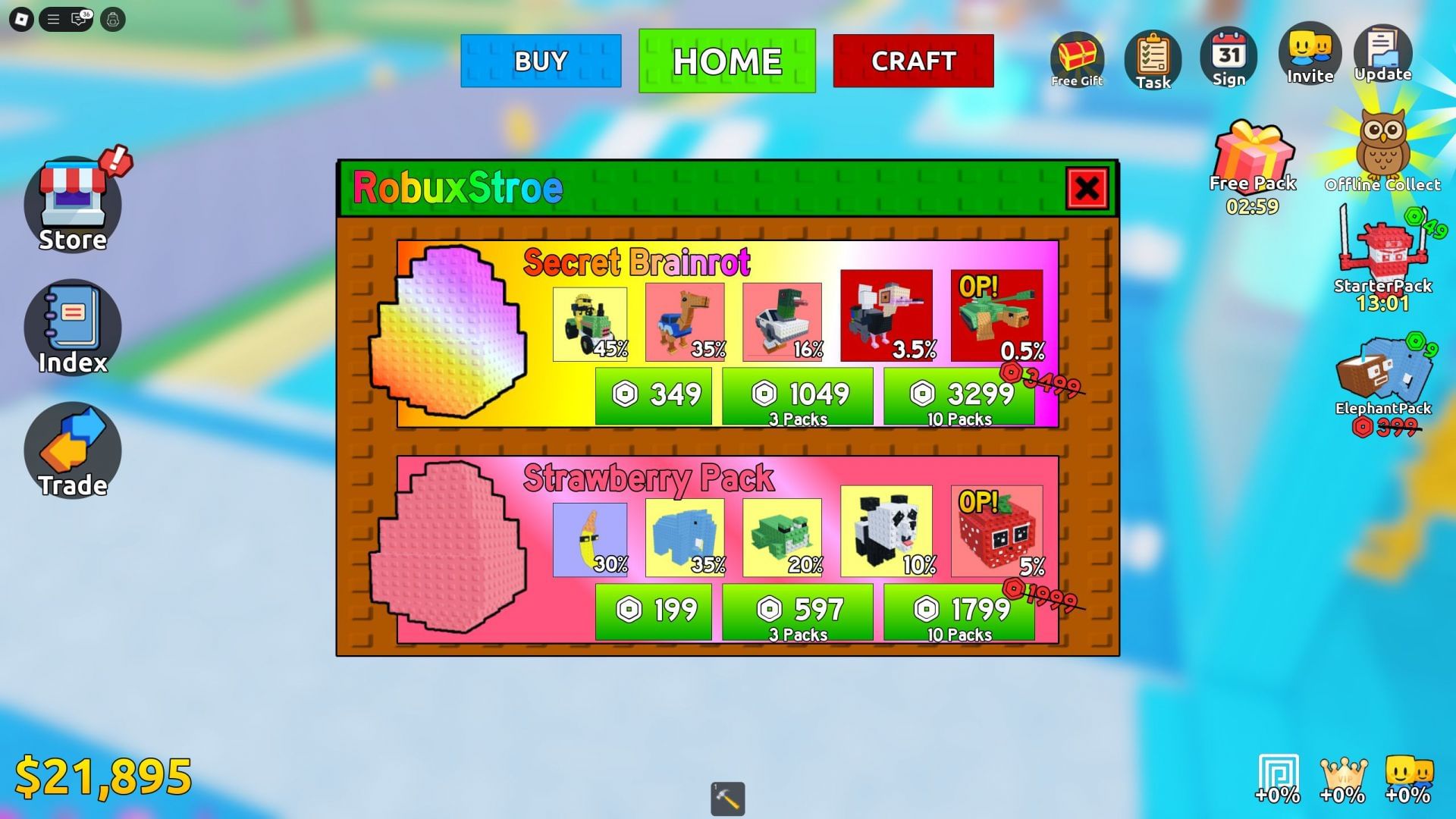 Check out the in-game store for the best offers (Image via Roblox)