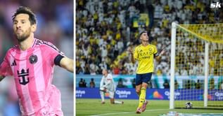 WATCH: Cristiano Ronaldo makes telling gesture to Al-Riyadh supporters chanting Lionel Messi's name after scoring brace for Al-Nassr